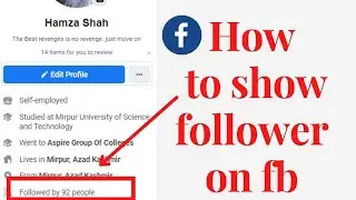 How to show your fb followers on your timeline | How to show FB followers | show fb followers option