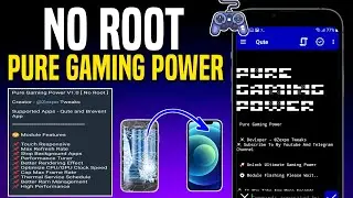 Pure Gaming Power Gaming Module Without Root | Fix Lag & Frame Drops | Max Performance