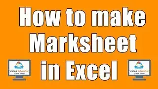 marksheet in excel
