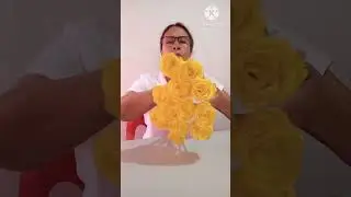 como acomodar las Flores Amarillas en forma de espiral