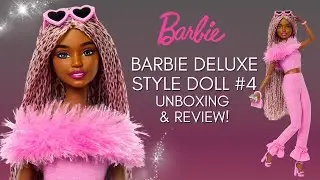 Barbie Deluxe Style Doll 4 in Barbiecore Outfit Unboxing & Review!