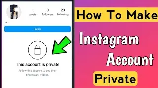 How to make instagram account private | Instagram Account Private Kaise Kare 2024
