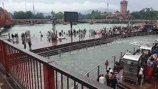 Haridwar harkipaudi rainy seen #trending #video #kawadyatra #savan #bholenath
