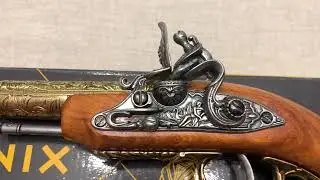 Пистолет кремневый леворукий Индия, Flintlock pistol left-handed, India XVIIIth. C., Denix 1296/L