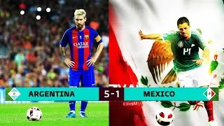 Argentina⚽️Mexico 5-1 Highlights🥳 Messi Scores Hat-Trick | Football Match Recap!