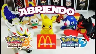 Abriendo Juguetes Mcdonalds: Pokemon Sol y Luna - COMPLETA