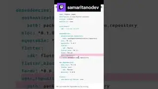 Instalando Dependencias para el Login Flutter BLoC | samaritanodev en #Twitch