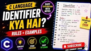 What is an Identifier? || C Programming 