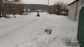 Самодельный Адаптер к мотоблоку (первый пробный выезд)