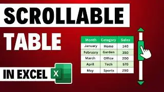 Excel Scroll Bar Tutorial That Will Make Your Tables 10x Better!