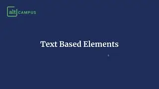 Heading level Elements(h1, h2, h3, h4, h5, h6), Paragraph Elements(p), strong vs bold, em vs i tags.