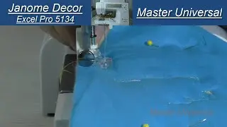Как поставить лапку для вышивки на швейную машину Janome Decor Excel Pro 5124. Видео № 792.
