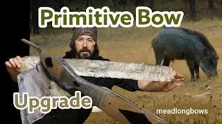 HOG SKIN Primitive Bow Backing How To - PERFORMANCE UPGRADE?