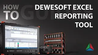 How to use DewesoftX Excel reporting tool.