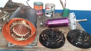 MOTOR MONOFÁSICO 3CV 2 POLOS NEMA 56 MONTAGEM E TESTES FINAIS