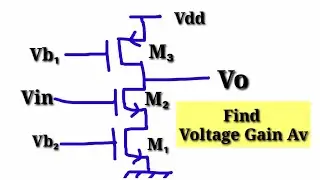 Analog Circuit Lecture 89/ Numerical On MOSFET Voltage Gain