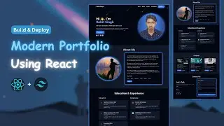 🔥Build a Portfolio Website Using React JS, Tailwind CSS & Framer Motion