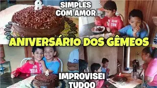 *FIZ UM BOLINHO SIMPLES PRA ELES* JOÃO E LUIZ FEZ 8 😍- DEI O MEU MELHOR - EMOCIONANTE A REAÇÃO