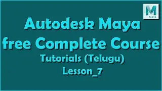 Lesson 7 | Autodesk Maya | Free Tutorial | Merge Vertices | Telugu