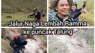 Jalur Naga dari Lembah Ramma ke puncak Talung, lembah di kaki gunung Bawakaraeng