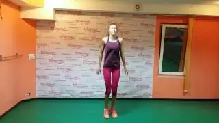 Два прыжка + приседания