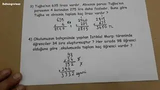 4.sınıf çarpma problemleri @Bulbulogretmen  #çarpma #problem #4sınıf