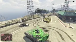 TANK TM-02 Khanjali VS Police | GTA V Online