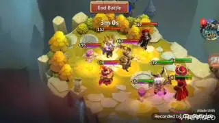 CastleClash m3tzler vs aries lvl 5 revit