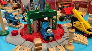 Thomas Wooden Railway Layout at Entertrainment Junction! February 2024