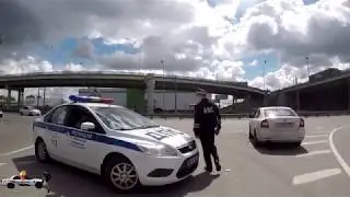 Lyubertsy traffic police officers don't care about the law or traffic regulations 50-3315.