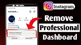 How To Remove Professional Dashboard On Instagram in 2024