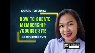 How to create membership/course site in gohighlevel