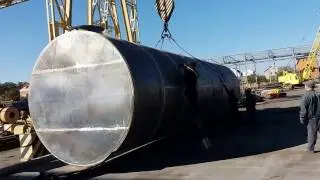 Погрузка резервуара 100 куб.м