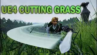 UE4 Cutting Grass Tutorial - Unreal Engine 4 how to cut grass