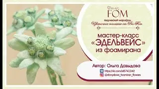 Pro.FOM/Про.ФОМ/ Мастер-класс "Эдельвейс из фоамирана".  О.Давыдова