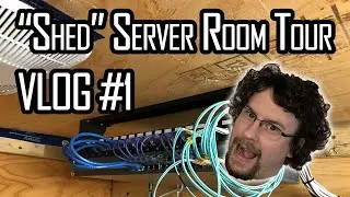 Shed Server Room! VLOG #1 - Cooling & Climate Control Walk-through