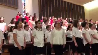 Eli sings in the round at Choral Fest