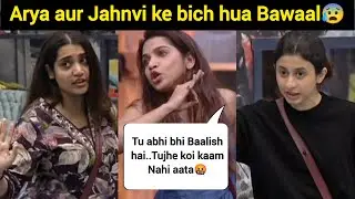 Janvi Vs Arya fight in Bigg Boss marathi😰 | Bigg Boss marathi season 5