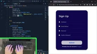 Creating a Simple Sign-Up Page with HTML and CSS | Easy Web Development Tutorial