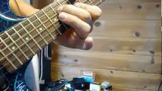 pSyCho jOe's Aria Pro II Guitar Solo with Chrome Whammy Bar on Blue Crackle Body