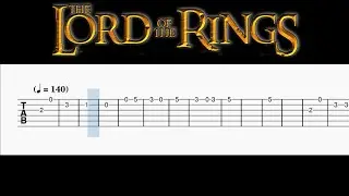 The Lord Of The Rings- Gondor's theme easy guitar tutorial