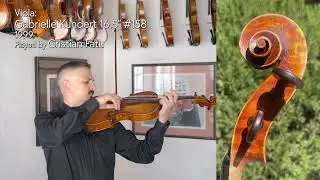 Gabrielle Kundert 16 1/2" viola #158, 1999 / Cristian Fatu / at the Metzler Violin Shop