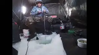 Неожиданный улов на зимней рыбалке