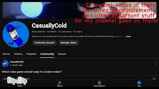 I have a community page! (If you didn't know that)