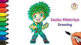 How to draw Izuku Midoriya Deku 💚 Izuku Midoriya Deku drawing easy step by step | My Hero Academia