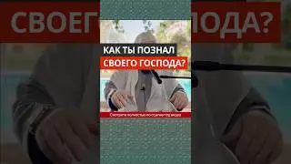 Как ты познал своего Господа? #Shorts Сирадж Абу Тальха
