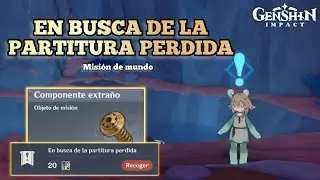 En busca de la PARTITURA PERDIDA | Misión de mundo | Desbloquea cueva bajo el agua | Genshin impact