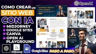 Cómo Crear un SITIO WEB en Google sites con IA | Midjourney + Open AI🤖