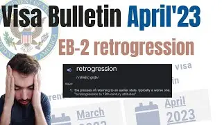 April 2023 Visa Bulletin - bad news!