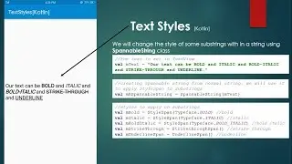 Text Style of a Substring - Android Studio - Kotlin